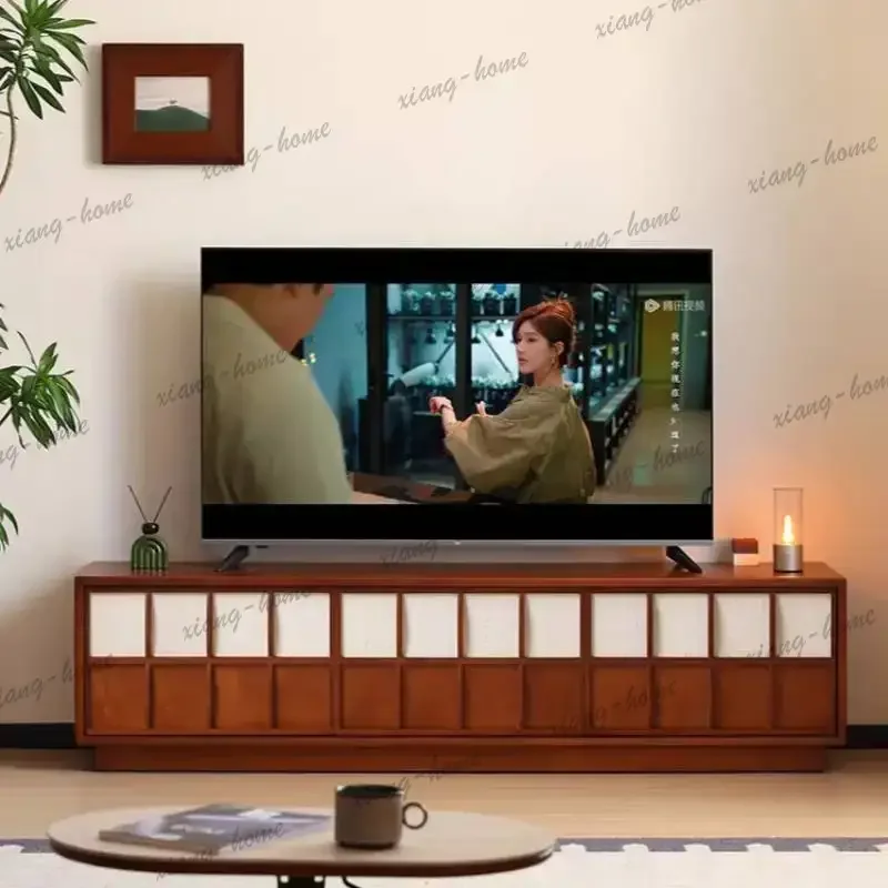 YJ Classic Partition Tv Cabinet Altitude Natural Antique Quality Tv Cabinet Apartments Lowboard Muebles De Sala Furniture For Ho