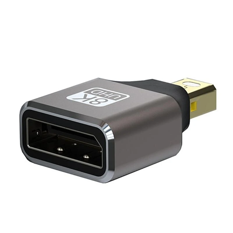F68C 8K MINI DisplayPort 1.4 8K 60Hz إلى Disportport Postport Adapter ذكر/أنثى إلى أنثى
