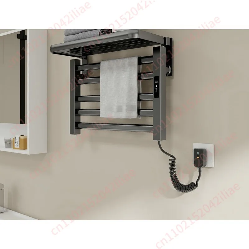 Intelligent Electric Heated Towel Rail - Wall Mounted Bathroom Warmer & Dryer Rack, Stainless Steel Towel Holder Bar Accessory