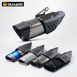 Universal 51mm Motorcycle Exhaust muffler with DB Killer double hole For R1 R3 ZX6R F800 F750 Z900 MT09 R7 MT03 ZX4R R6