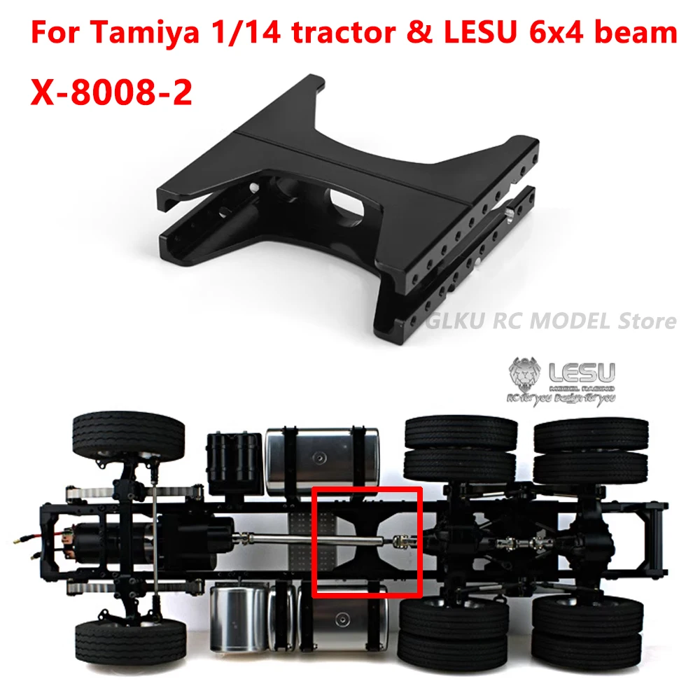 

LESU X-8008-2 1/14 тягач Tamiya, металлическая балка, универсальная балка самолета, модернизация модели радиоуправляемого грузовика или детали для модификации своими руками