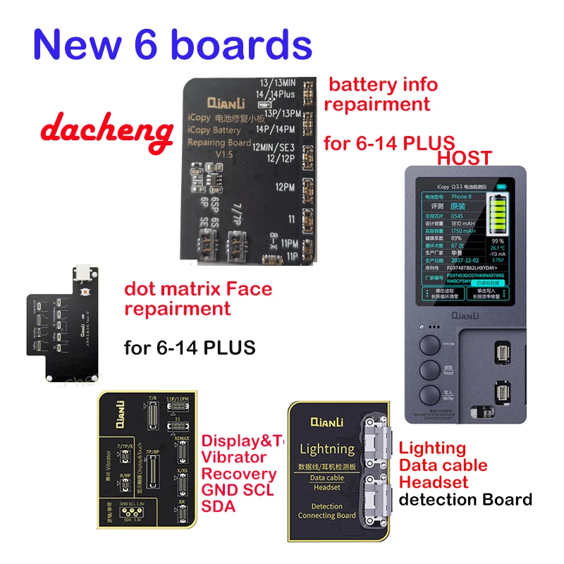 Qianli icopy 2.2 Programmable iphone true tone display repairment, face dot matrix fix,logic battery cycle 100% tool,icopy plus