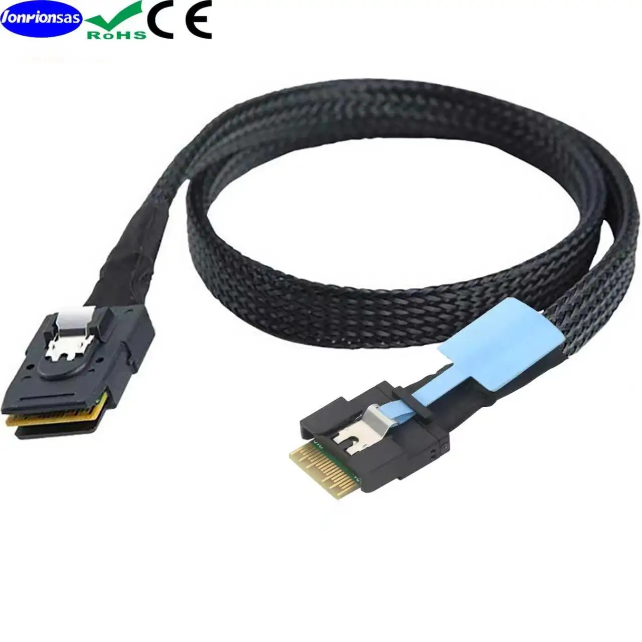 Câble de données interne SAS pour serveur SFF8654 4I Anti-Misplug vers SFF8087