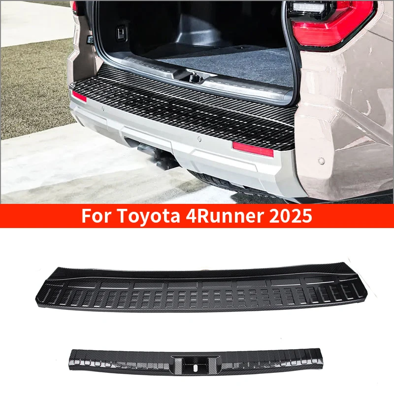 

Защита порога багажника для Toyota 4Runner 2025, педаль приветствия, защита от царапин, защита заднего бампера, чехол на порог багажника, аксессуары