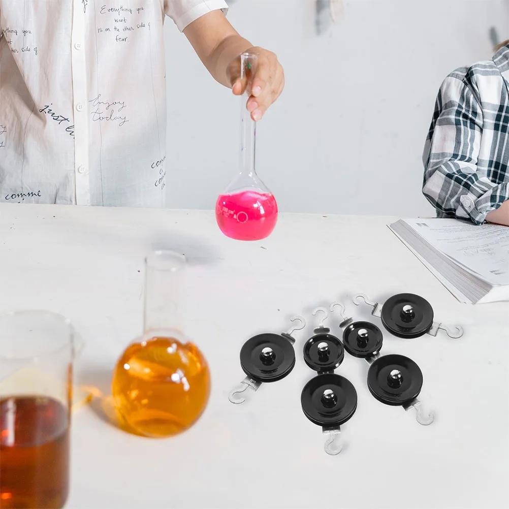 

2Sets Metal Pulley Set Physics Experiment Teaching Kit for Middle School Mechanics Laboratory Educational Pulley Science