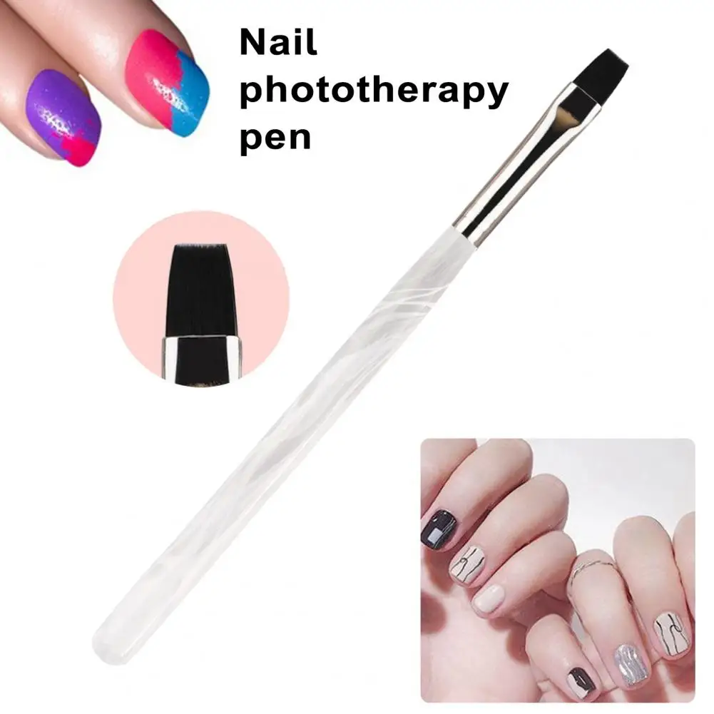 Pennello applicatore per colla per unghie Set di strumenti professionali per Nail Art per l'estensione della polvere acrilica 3d Carving Light per fai da te per unghie