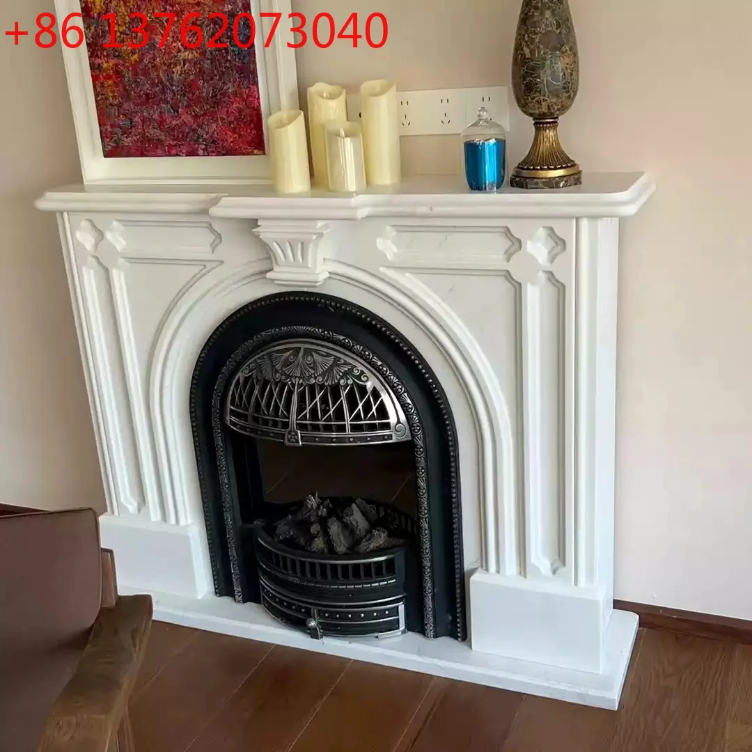 

Европейский мраморный камин ручной работы в стиле ретро, светлый роскошный декоративный шкаф