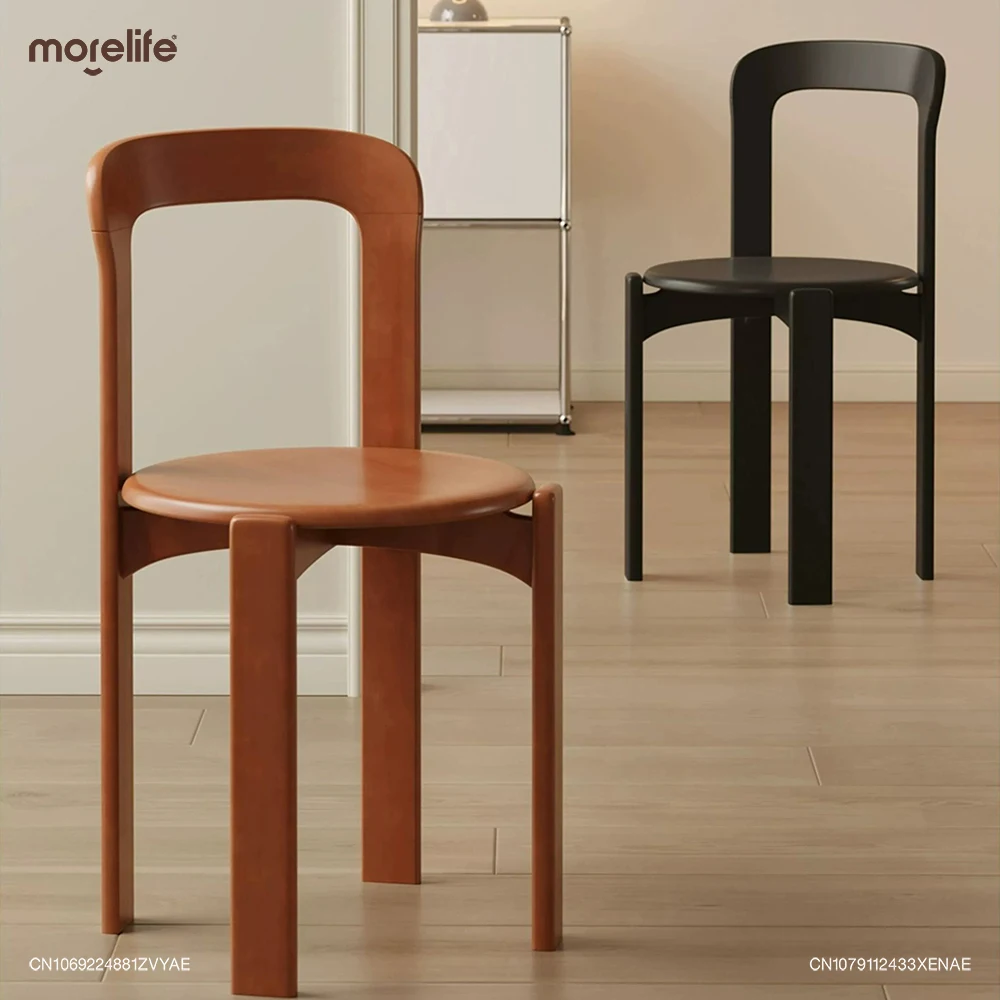 

Nordic Minimalist Solid Wood Dining Chairs Dairy Restaurants Tea Shop Hotel Cafe Backchairs Chair Dining Stools Home Furniture