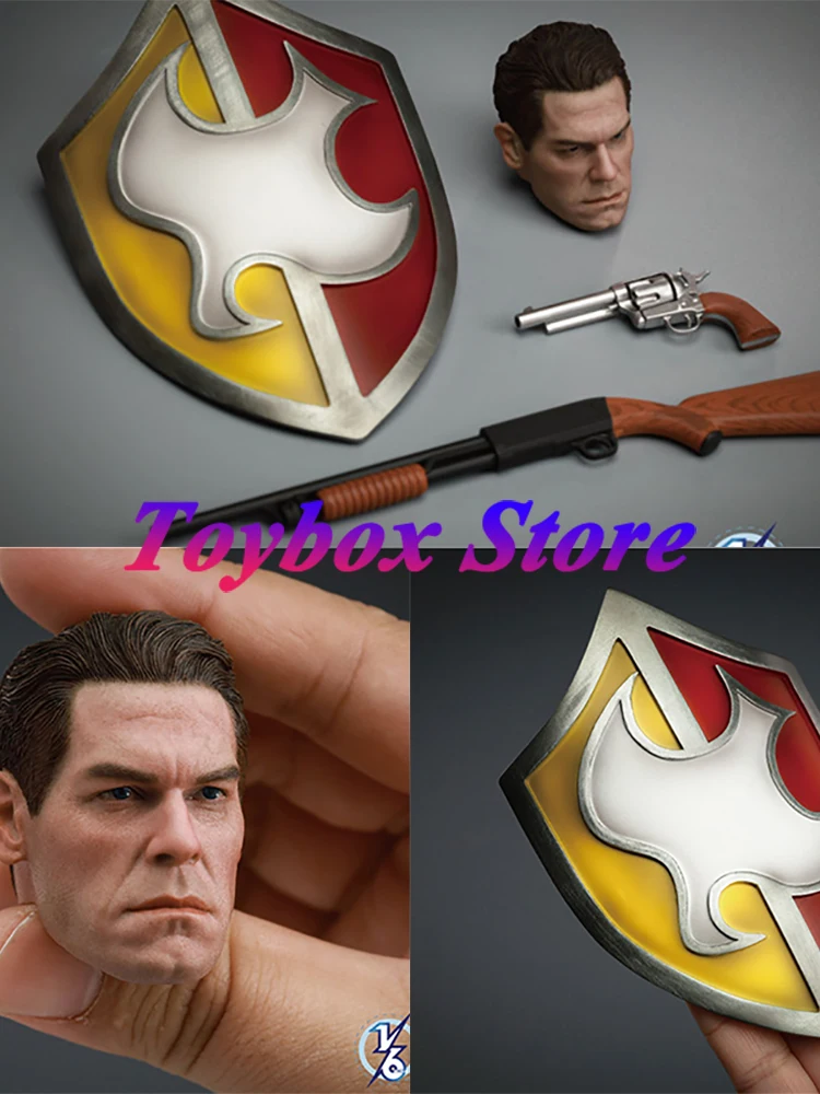 SOOSOOTOYS SSH-004 1/6 جون سينا رجل رئيس نحت دقيق درع ثابت بندقية مسدس نموذج اللعب مجموعة ملحقات لشخصية 12 "الشكل