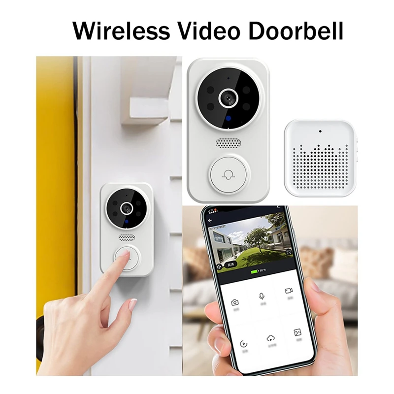 Video Doorbell Smart Doorbell Wireless Remote Video Doorbell Intelligent Visual Doorbell