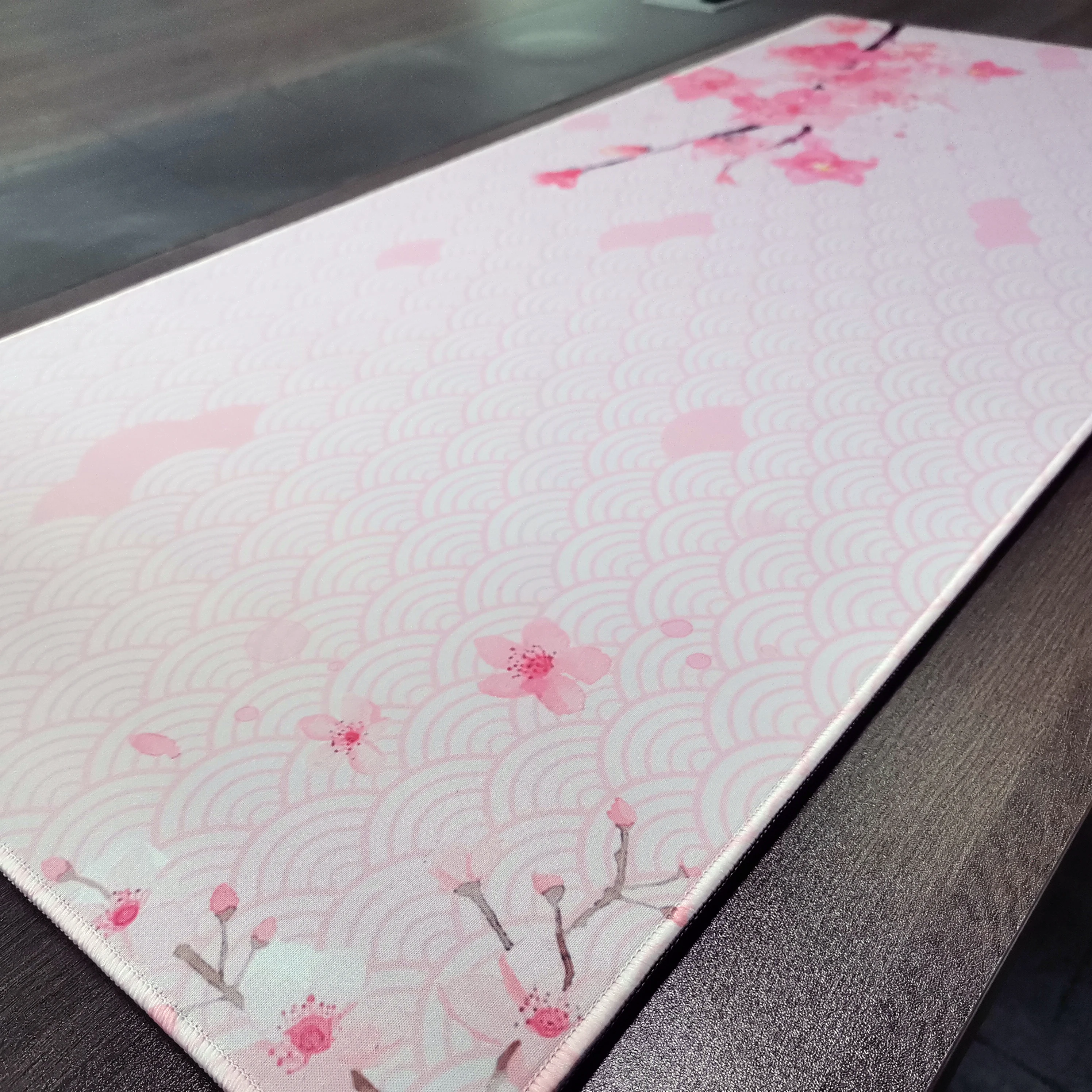 

Cherry Blossoms Gaming Mousepad Large Black And White XXL Mouse Mat Office Rubber Table Carpet Desk Mat Keyboard Pads