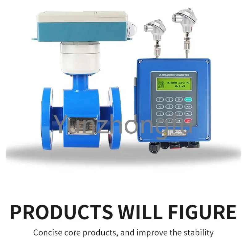 BTU flow meter With temperature sensor PT1000 Electromagnetic heat meter magnetic flowmeter liquid control refrigerant