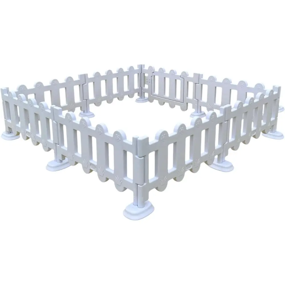 

Белые пластиковые панели для садового забора - 5 шт. в упаковке для игровой площадки, вечеринки и домашнего декора