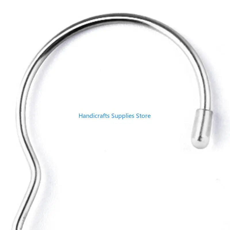 R1WA Space Saving Clothes Hanger Chain Stainless Steel Closet Metal Cascading Hangers Multi-port Ring with Hook