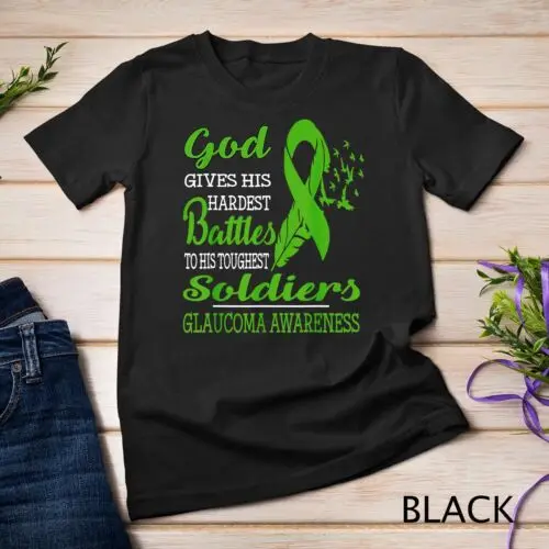 GOD'S HARDEST SOLDIERS- GLAUCOMA AWARENESS T-Shirt Unisex T-shirt