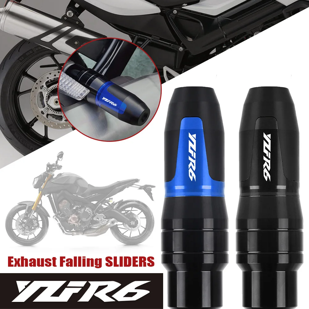 

FOR YAMAHA YZFR6 YZF-R6 2017 2018 2019 2020 2021 Motorbike CNC accessories Exhaust Frame Sliders Crash Pads Falling Protector