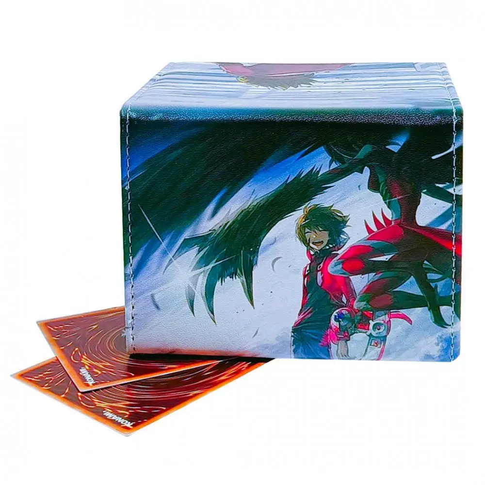 

Ю-Ги-О! Кожаная коробка для хранения колоды карт Yuki Judai PTCG, настольные игры, WS Box, органайзер для переноски, чехол для DTCG, рукава ﻿
