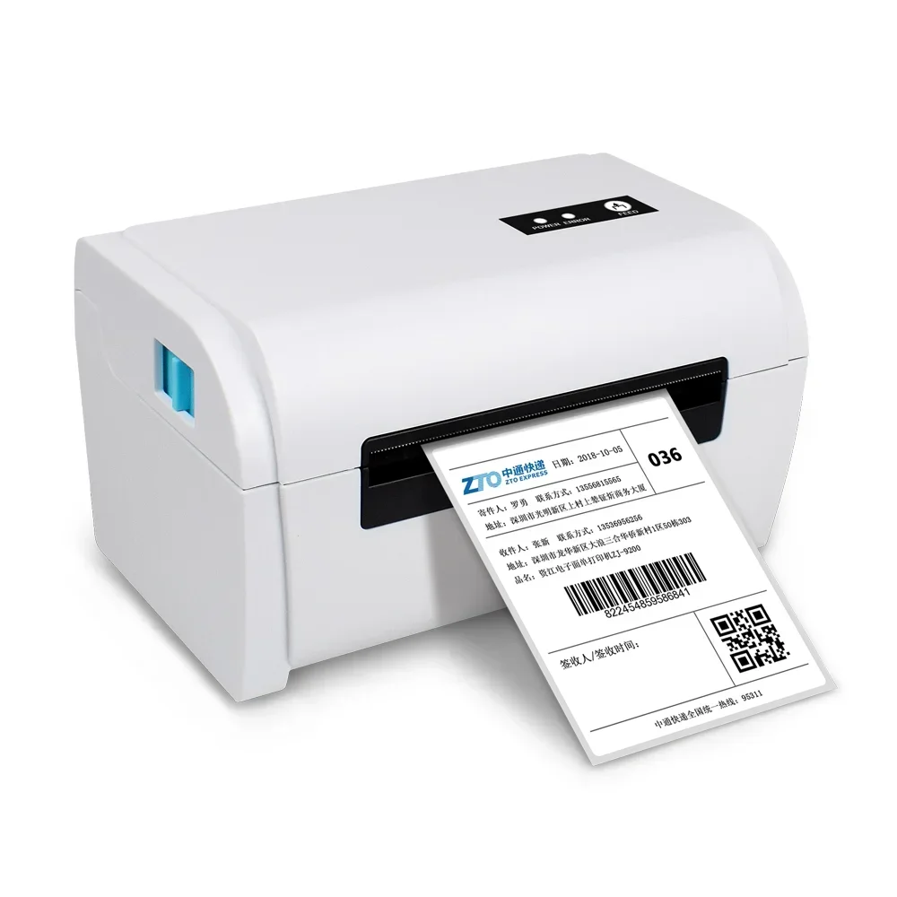 

GlowMart High Quality 110mm/4inch Portable Thermal Printer BT/USB Barcode Label Sticker Shipping Address Thermal Printer