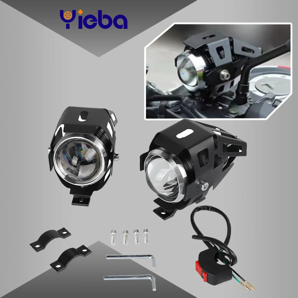 For SUZUKI BANDIT GSF 250 600 650 1200 1250 S N ABS Bandit 12V Motorcycle Headlight Driving Spot Head Lamp Fog Spotlights