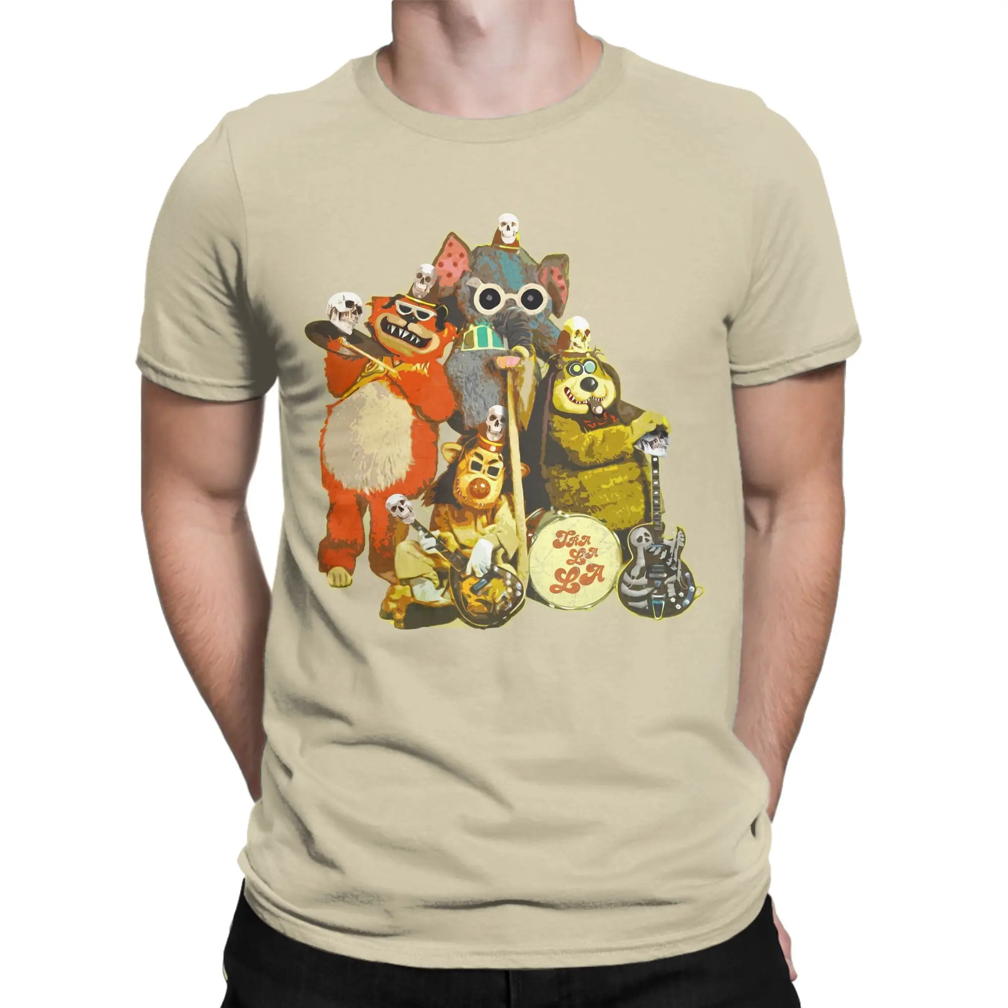Tra La LA Red The Banana Splits T Shirts Men Women Cotton T-Shirt Round Collar  Tee Shirt Short Sleeve Clothing Plus Size