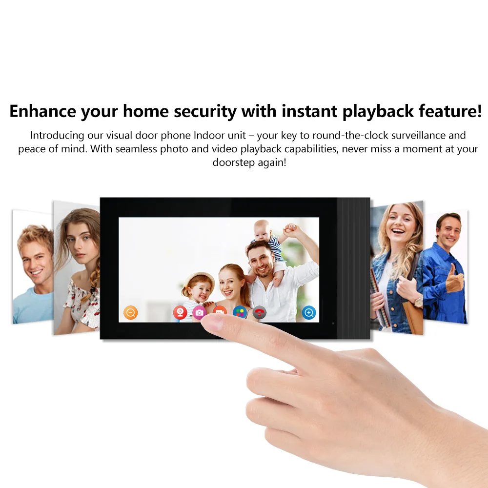 Tuya Smart Home 7 Inch  Video Doorbell WiFi Intercom Building Video Intercom Door Phone System