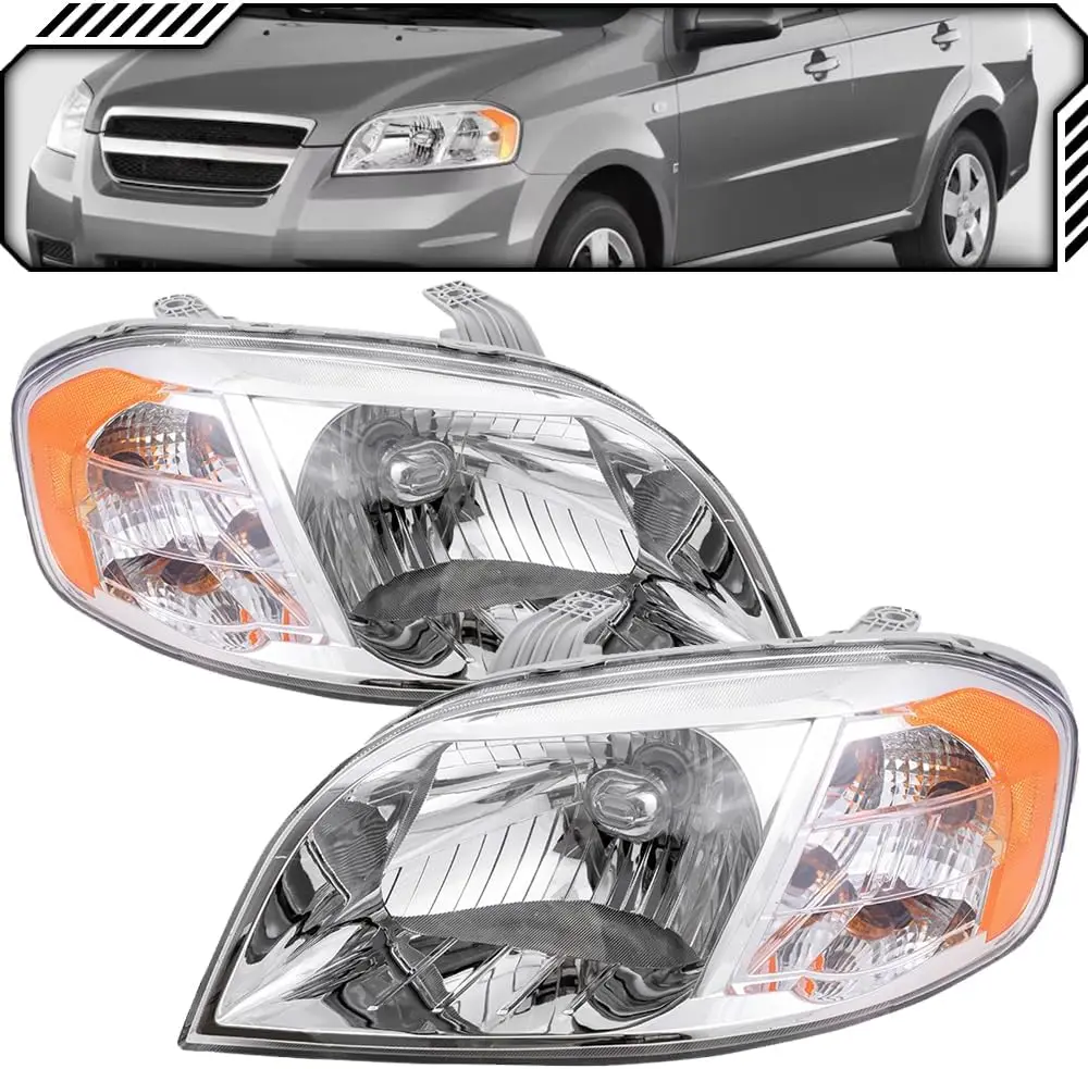 

Галогенные фары в стиле OE, неAveo5, модели в сборе, замена для CHEVROLET 07-11 AVEO LS LT 4-DOOR SEDAN [GM2502273 GM2503