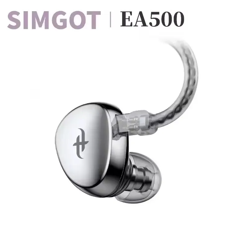 

EA500 HIFI in-Ear Earphones Dynamic Driver Hi-Res Monitor IEMs with Detachable Cable Audio Stereo Gaming Headphones