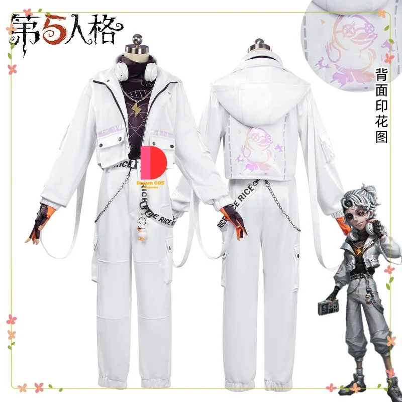 

Identity V Luca Prisoner Crossover Cosplay White and Comfortable Costume for Man Anime-style Games Two-dimensional for Man