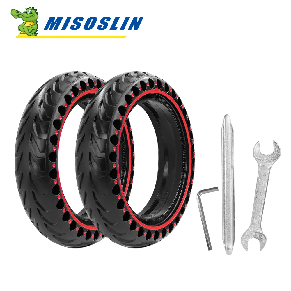 Updated 8.5inch Solid Tire for Xiaomi M365 1S Pro pro2 Electric Scooter Anti-Explosion wheel Shock Absorber Honeycomb tyre tools