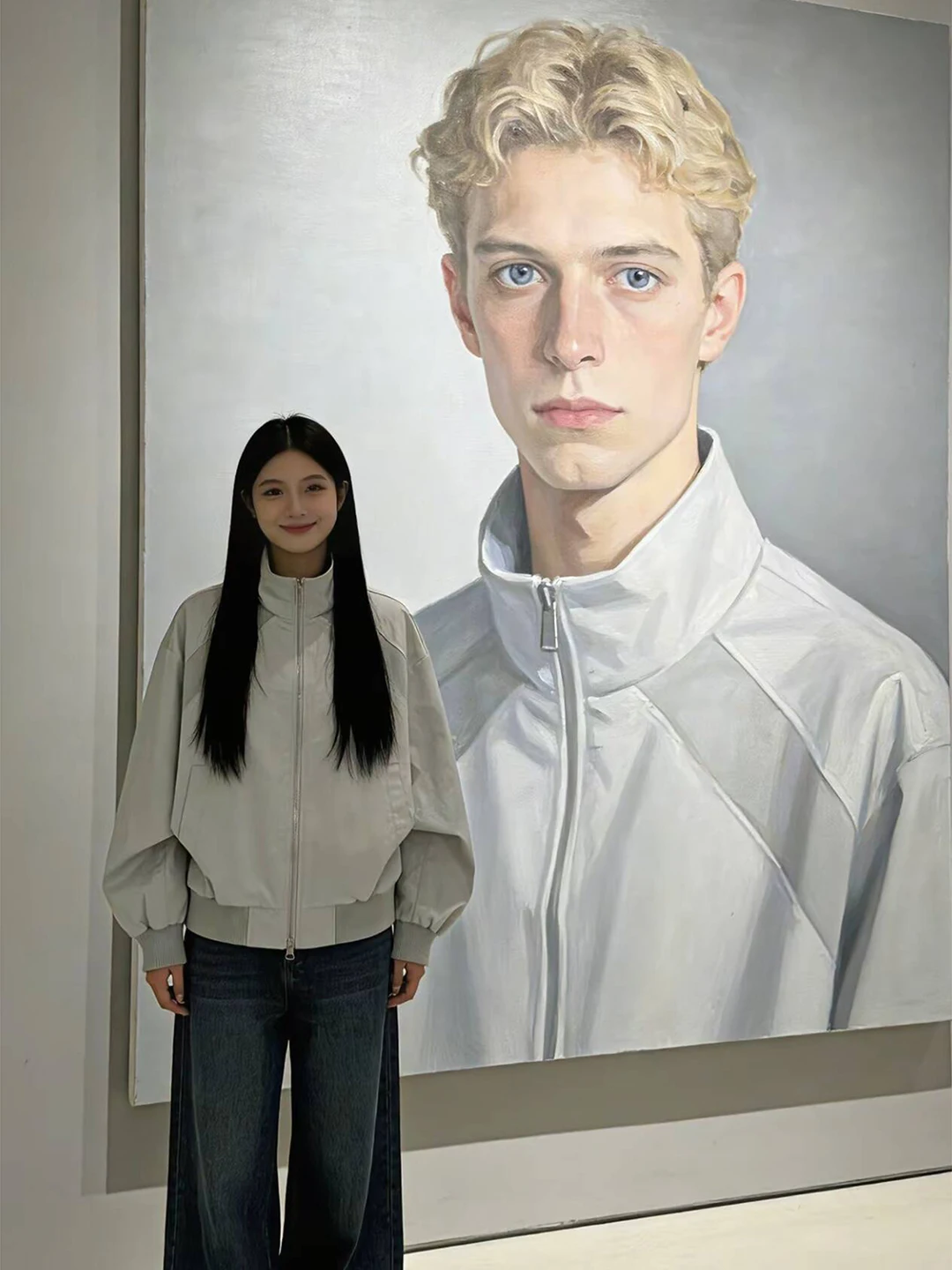 

Легкая мужская куртка-бомбер с деконструированным воротником-стойкой, весенняя, ветрозащитная, свободного кроя, молодежный тренд