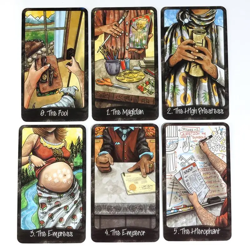 Table Card 78pcs Party Mystical Realm Tarot Card Fun Table Game Tarot Deck Card Game Board Out Of Hand Tarot Deck Divination