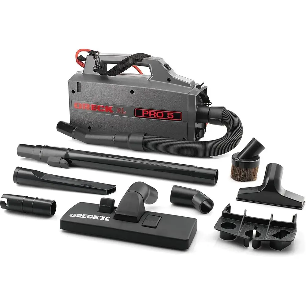 

Super Compact Bagged Canister Vacuum, Lightweight Portable, Extended Reach for Commercial and Home Use