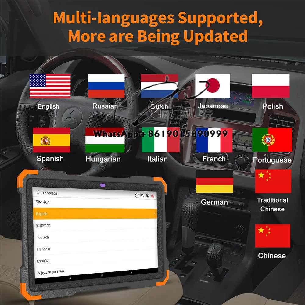 Newest HUMZOR  NS366S with Key Programming Free Updates Professional Scanner for Car Full System Diagnostic Tool