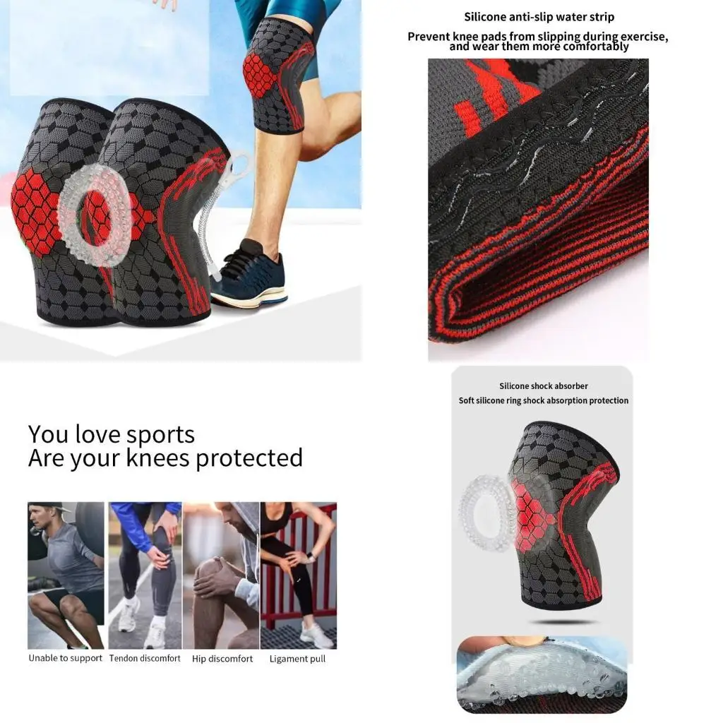 

Y1UC Knee Brace for Knee Cycling Leg Warmers Compression Knee Support Sleeve