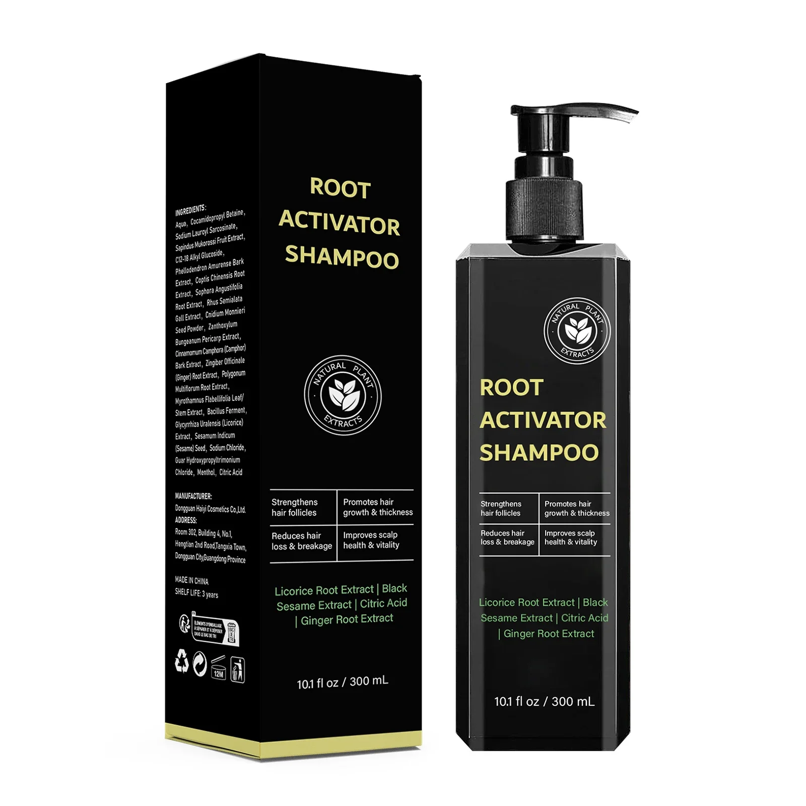 

300ML Shampoo Anti Baldness Thickening Shampoo Root Activator Shampoo Nourish Hair Regrowth Shampoo For Thinning Hair &Hair Loss