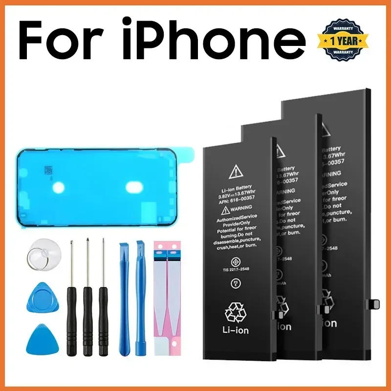 

2024 Genuine Phone Battery for Apple 5 6 S 7 8plus X Xr Xs Max 11 12 Pro 13 14 Plus Replacement Bateria for Iphone 7 Batteries