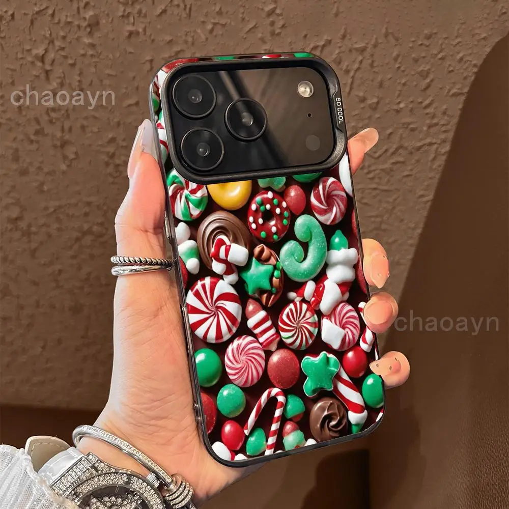 

Christmas candies Phone Case case for iPhone17 16 15 14 13 12 11 Pro/ Max/Plus shock-proof rear cover anti-fingerprint