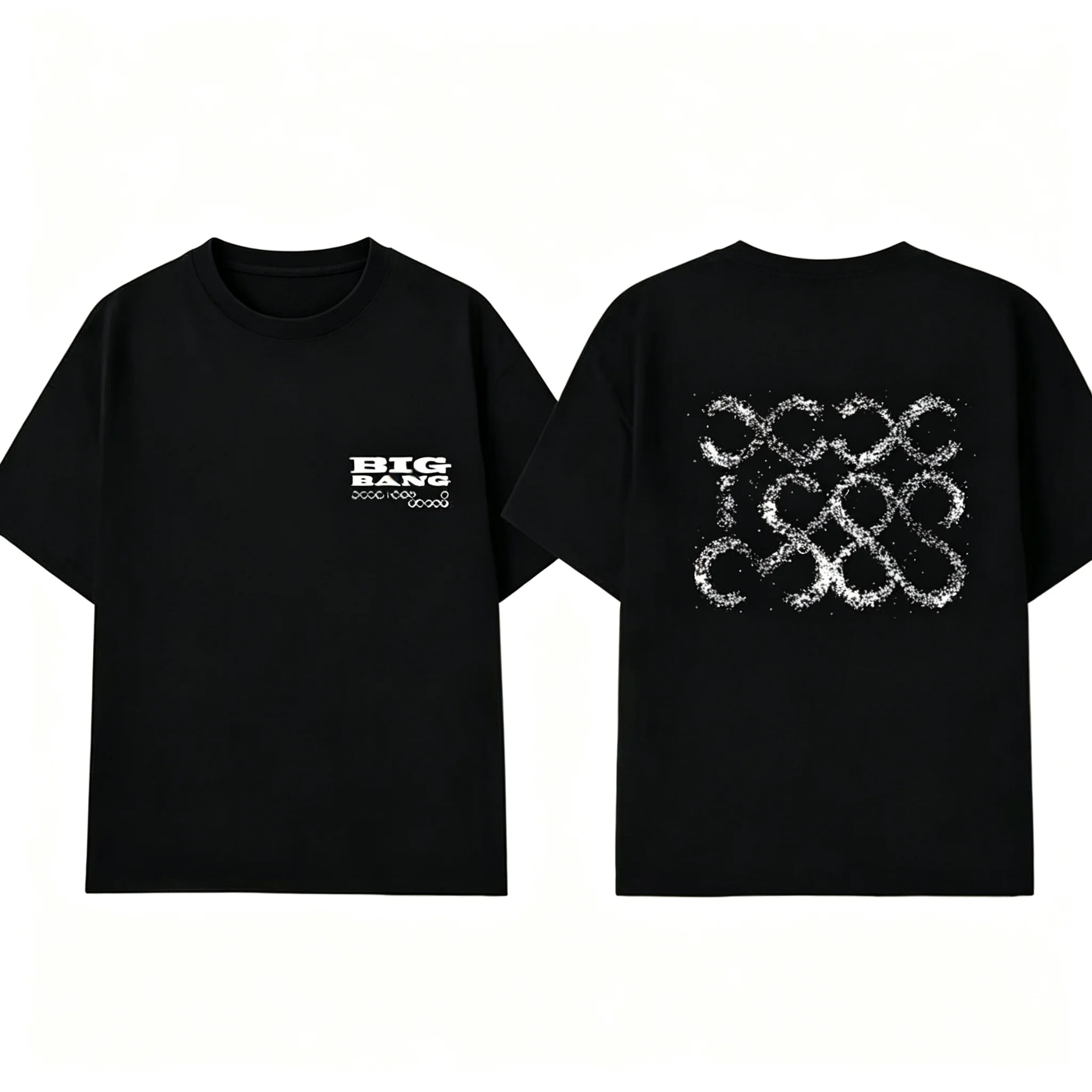 Bigbang 20. Jubiläumskonzert Kpop T-Shirt Unisex Vorder- und Rückseite Grafikdruck Welttournee Kurzarm Fan Casual Streetwear Tee – Detail 7