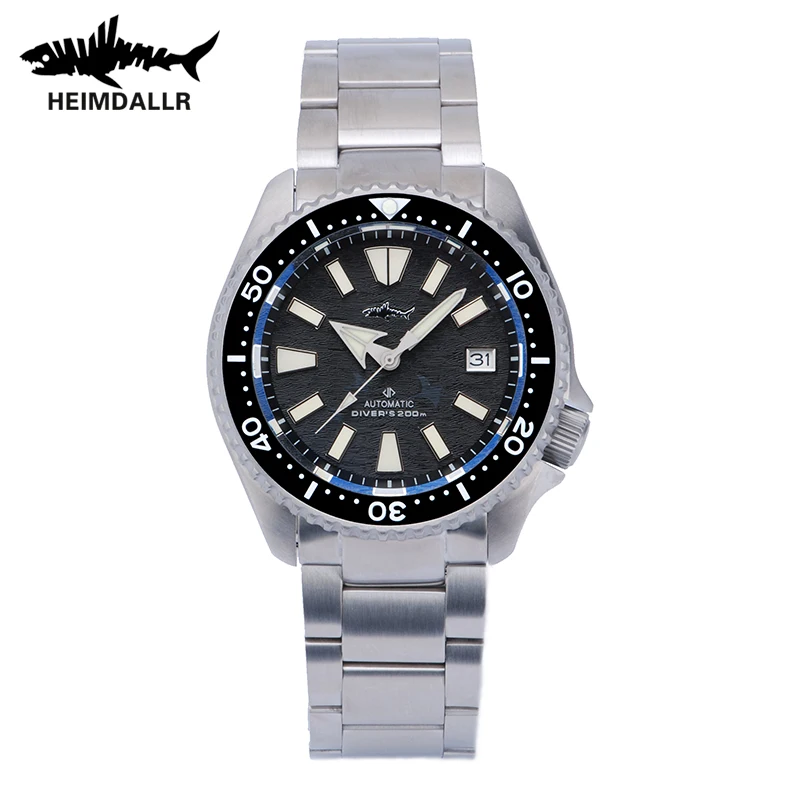 

HEIMDALLR Titanium Diver Watches Men's C3 Luminous Sapphire Titanium Strap 200M Waterproof NH35 Automatic Mechanical Wristwatch