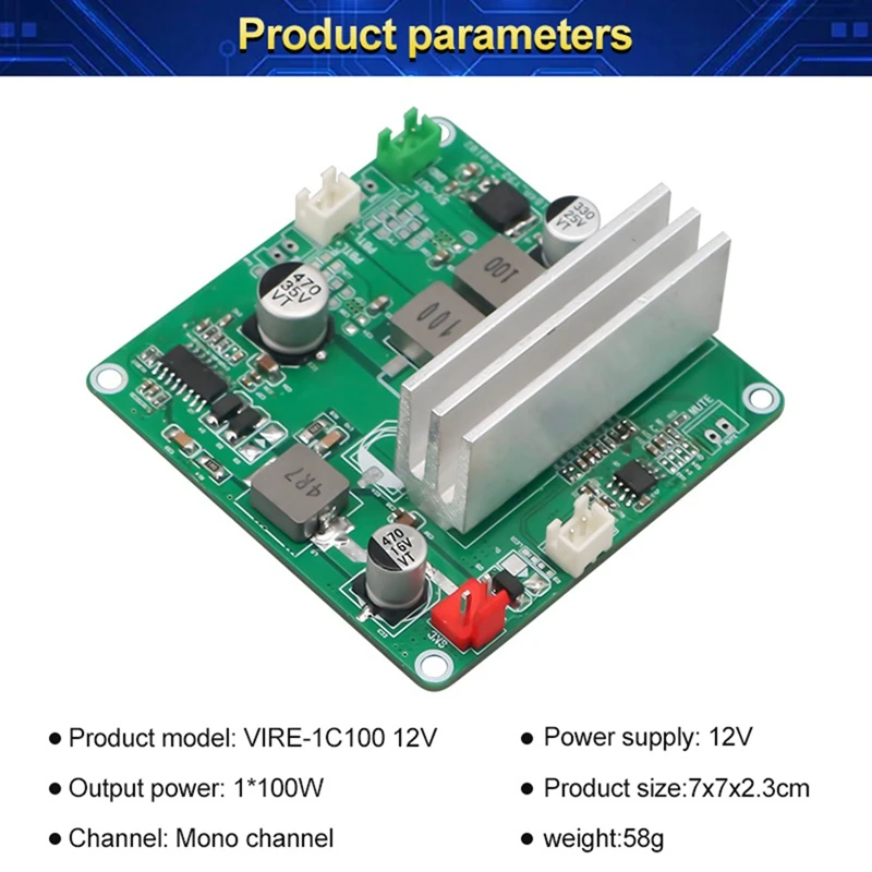 12V Digitale Audio Eindversterker Bord Tpa3116 100W Pbtl Klasse D Home Audio Module 5V Uitgang Audio Versterker Module