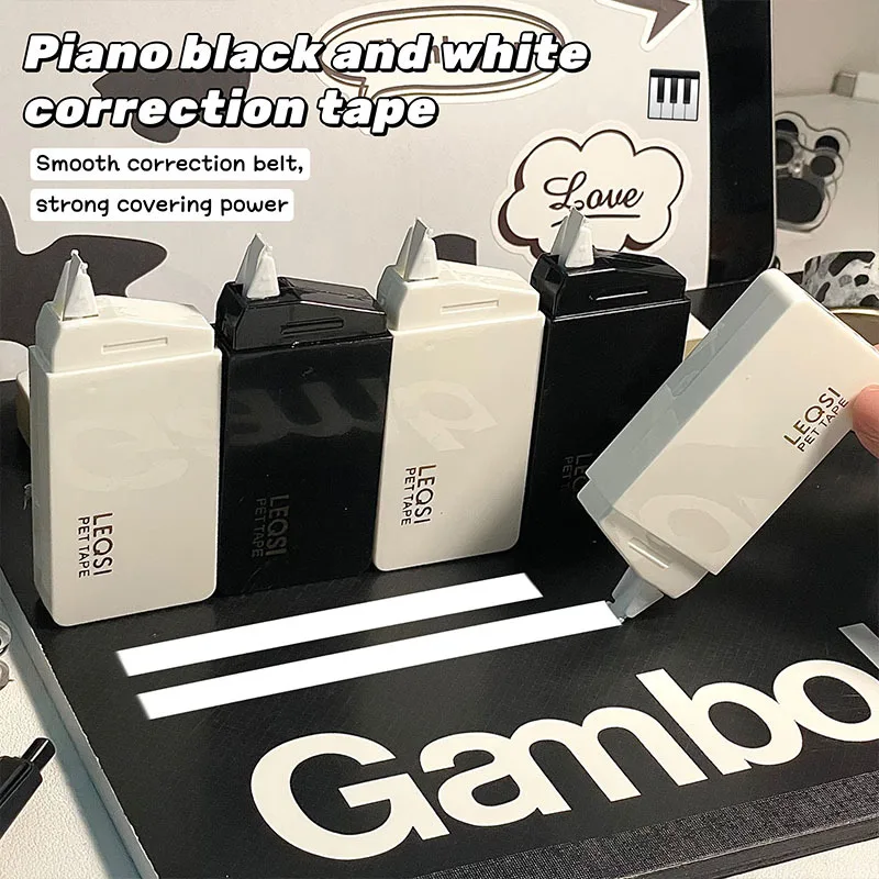 

5 шт./компл., простота INS, милая корректирующая лента, однотонный черный, белый цвет, канцелярские принадлежности, гелевая корректирующая лента, школьные принадлежности для студентов