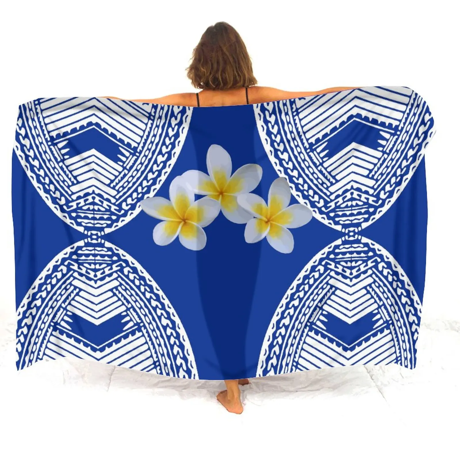 Bikini Coat Sarong Ladies Polynesian Custom Sarong Pattern Custom Name Logo Sarong Wholesale Summer Seaside Sarong Coat