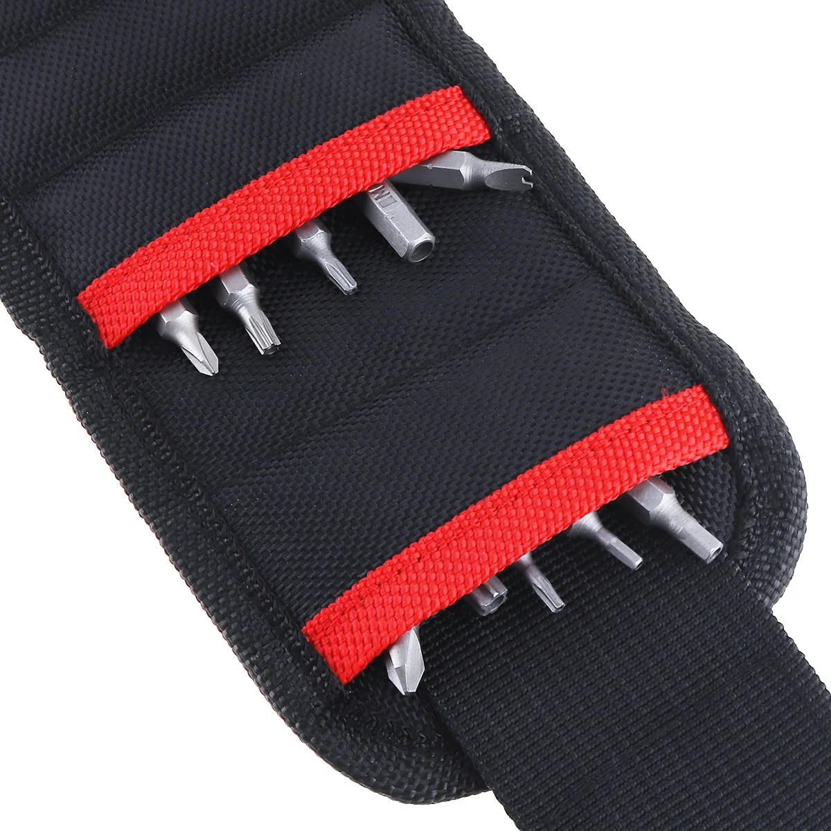 Portable Strong Magnetic Wristband Pocket Wristband Tool Bag Electrician Wrist Repair Tool Belt Screws Nails Drill Bits Holder