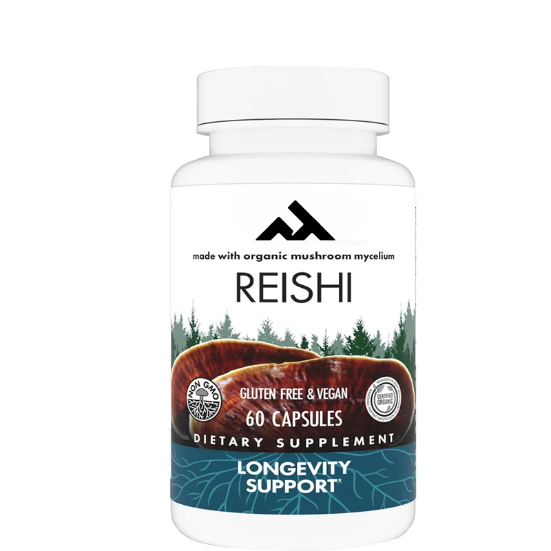 

Lingzhi Capsules - Heart and Immune Health Support Supplements - Supports Energy and Vitality - Helps with Overall Health