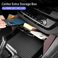 Car Center Console Organizer For BMW X3 G01 X4 G02 2018-2023 LHD Central Extra Storage Box Glasses Phone Holder Auto Accessories