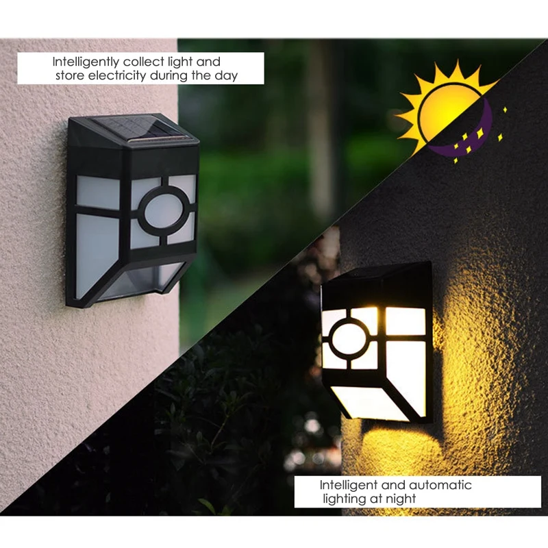 Solar Wall Light LED Waterproof Solar Garden Light For Fences Terraces Front Doors Stairs Courtyards