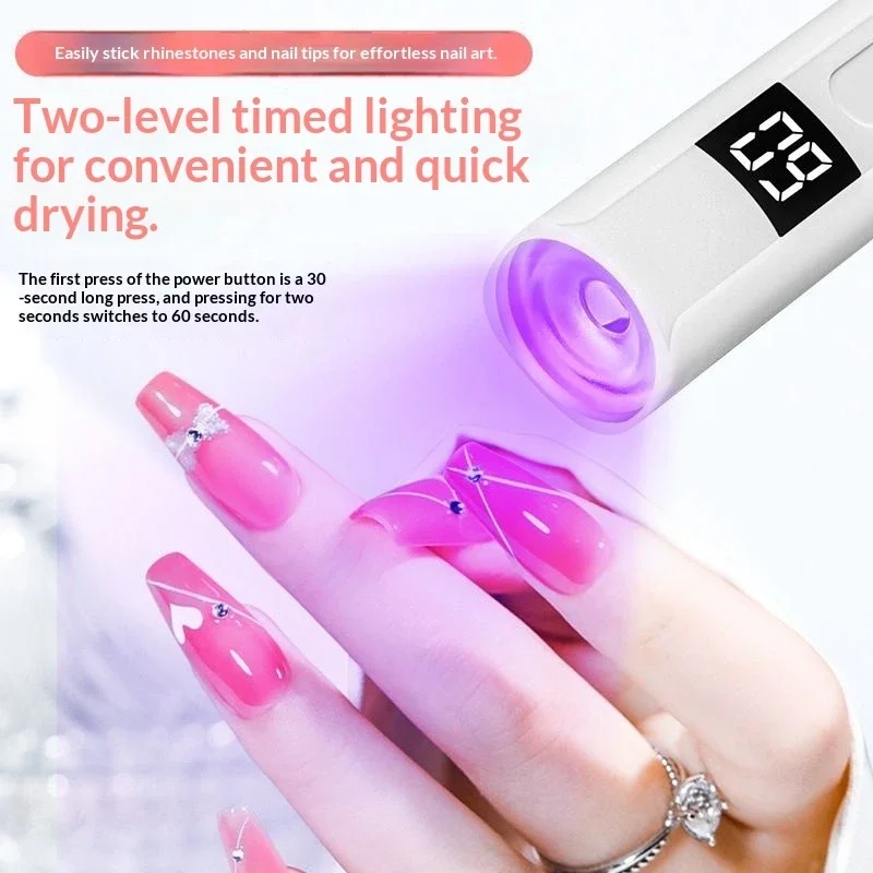 المهنية مسمار الأشعة فوق البنفسجية LED مصباح مكتب مع عرض قابلة للشحن المحمولة البسيطة مسمار مجفف حامل مصباح الأشعة فوق البنفسجية لفن الأظافر القابلة للإزالة #2