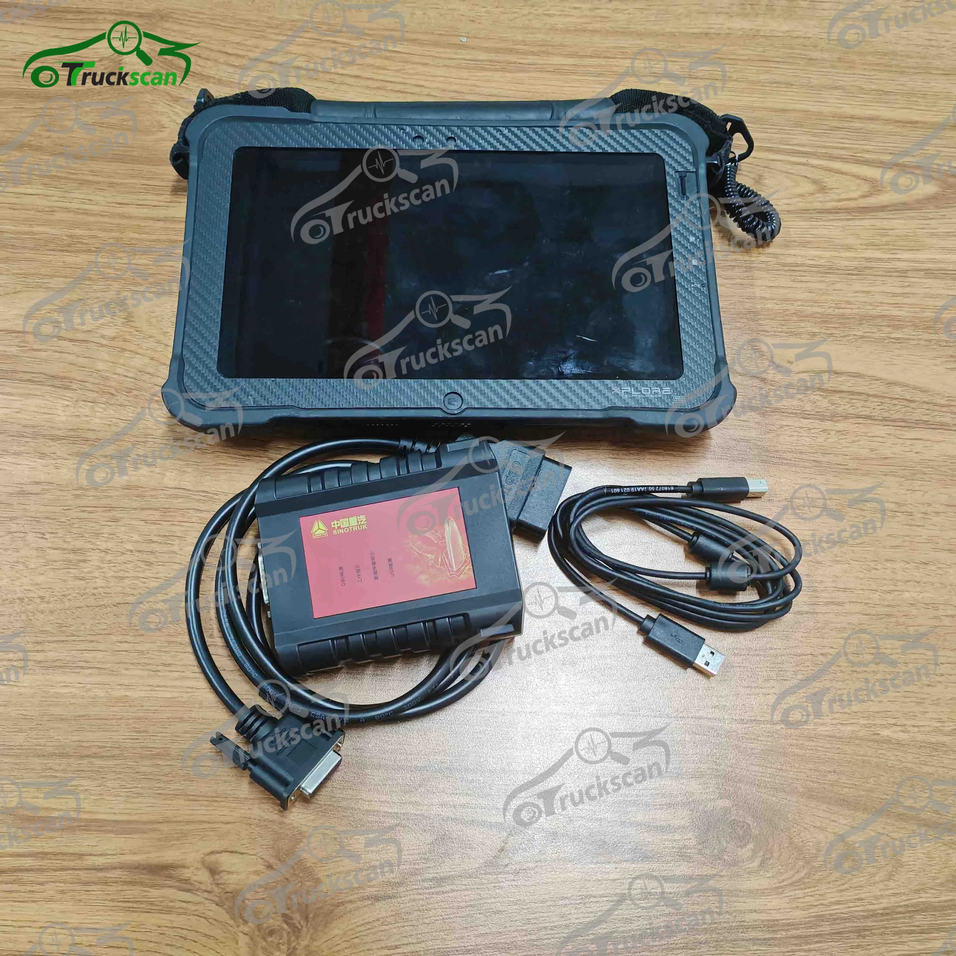 

For SINOTRUK HOWO Cnhtc Diesel Engine Heavy Duty Truck Diagnostic Tool Scanner For Sinotruck Diagnostic Interface+Xplore tablet