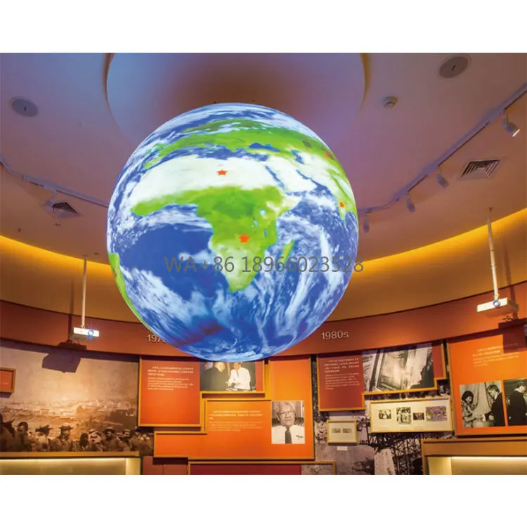 

Высококачественный индивидуальный сферический светодиод для внутренней рекламы, креативная особая форма, высокое освежение для анимации Wayfinding