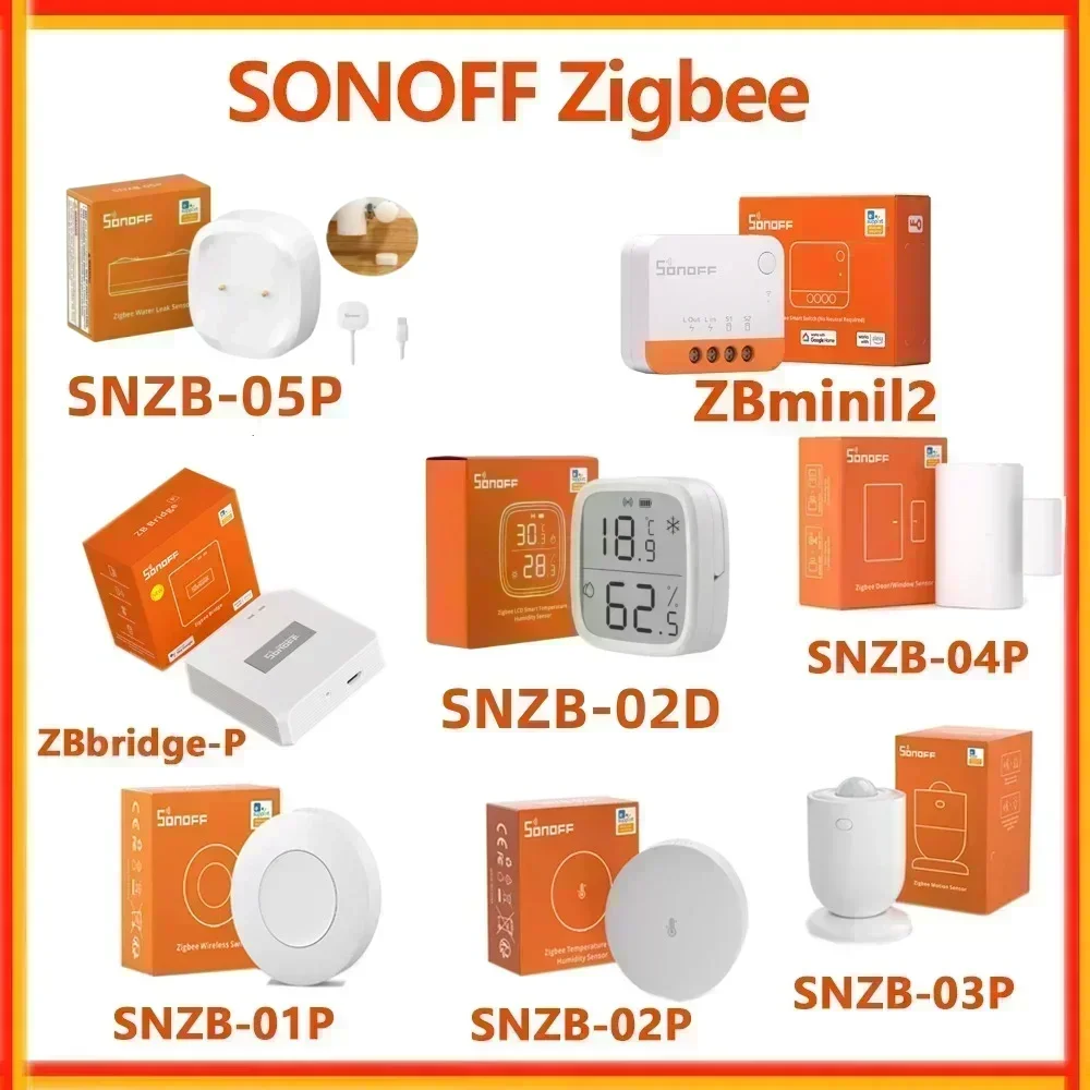 Sonoff Zb Bridge Pro Sonoff Zbmini L2 Snzb 02d Zigbee Temperature Humidity Sensor SONOFF SNZB-03 SNZB-04 Zigbee Door Sensor